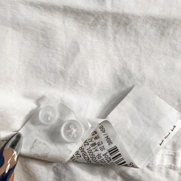 Zara Men's super slim fit white button up - Picture 6 of 6